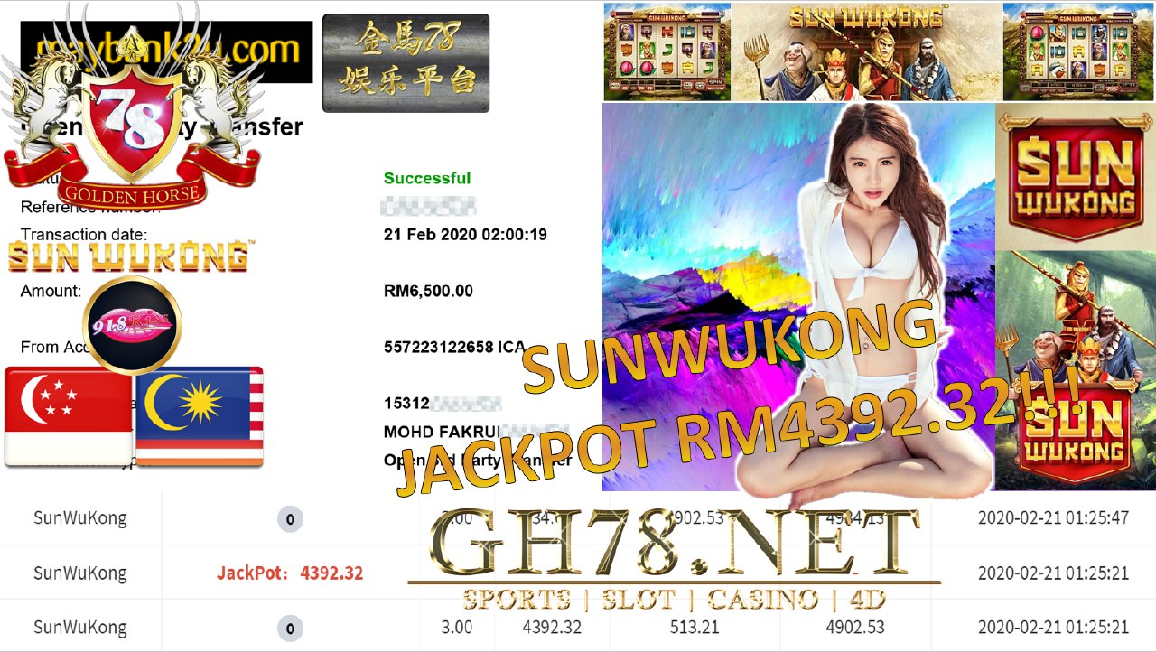 2020 NEW YEAR !!! MEMBER MAIN 918KISS, SUN WUKONG , WITHDRAW RM6500!!