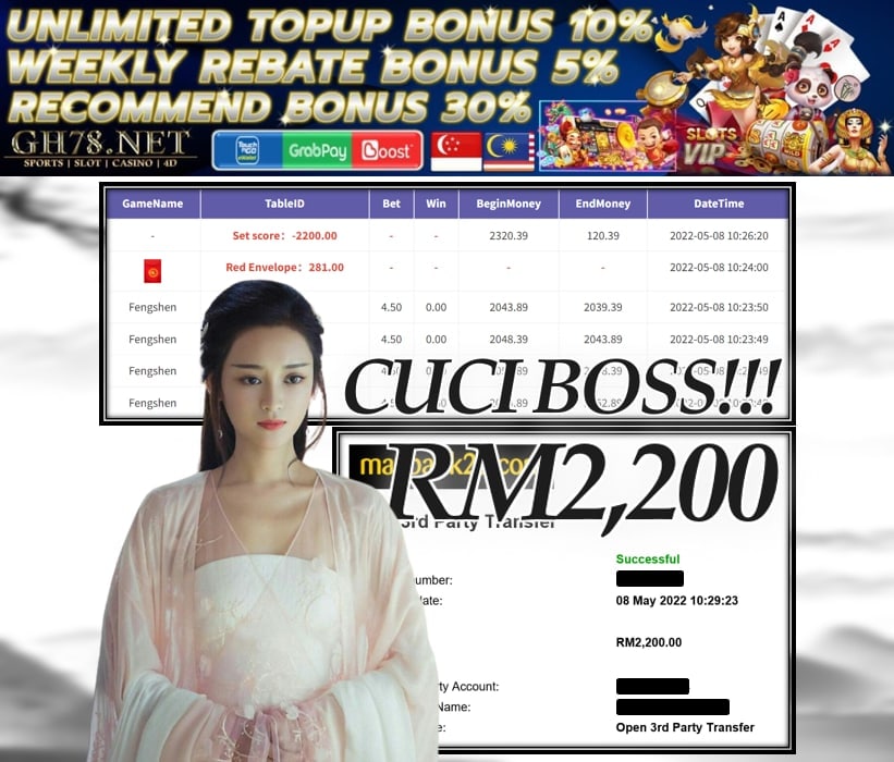 918KISS '' FONGSHEN '' CUCI RM 2,200 ♥
