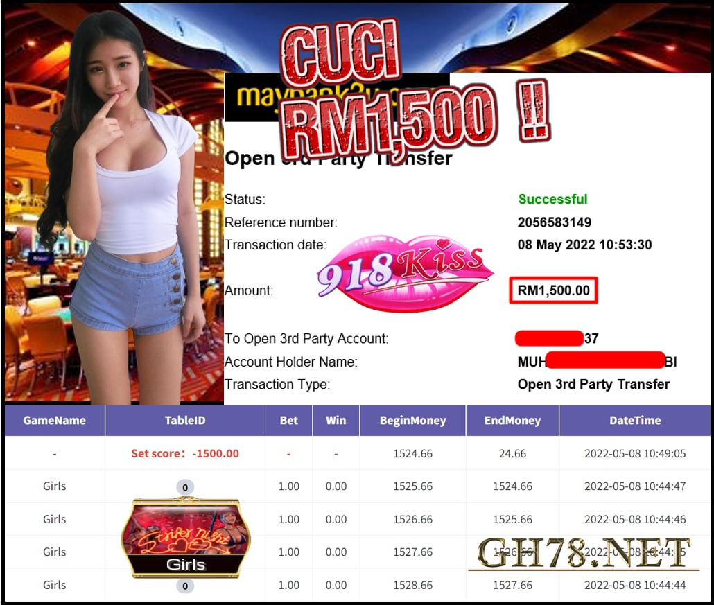 918KISS '' GIRLS '' CUCI RM 1,500 ♥