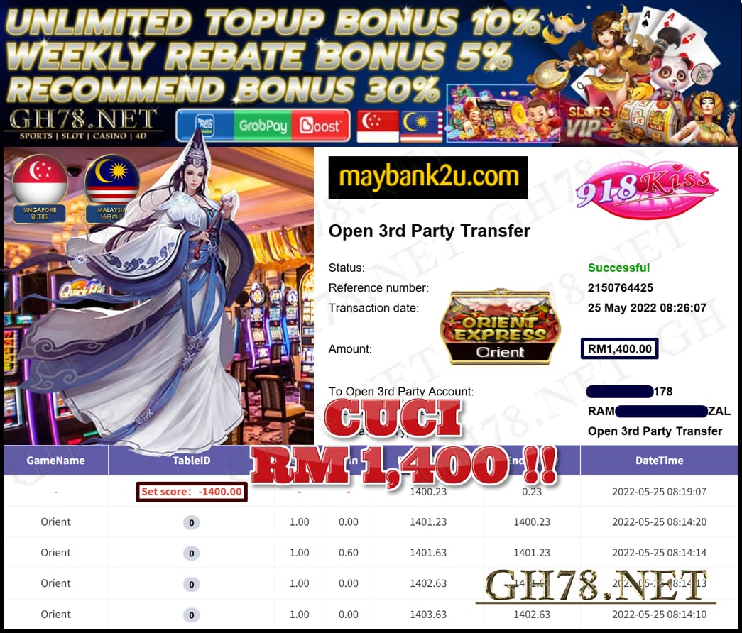 918KISS '' ORIENT '' CUCI RM1,400 ♥