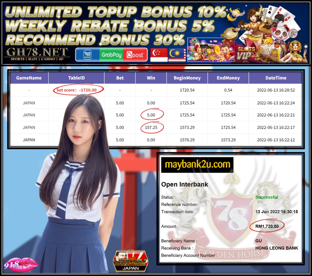 918KISS '' JAPAN FORTUNE '' CUCI RM1,720 ♥