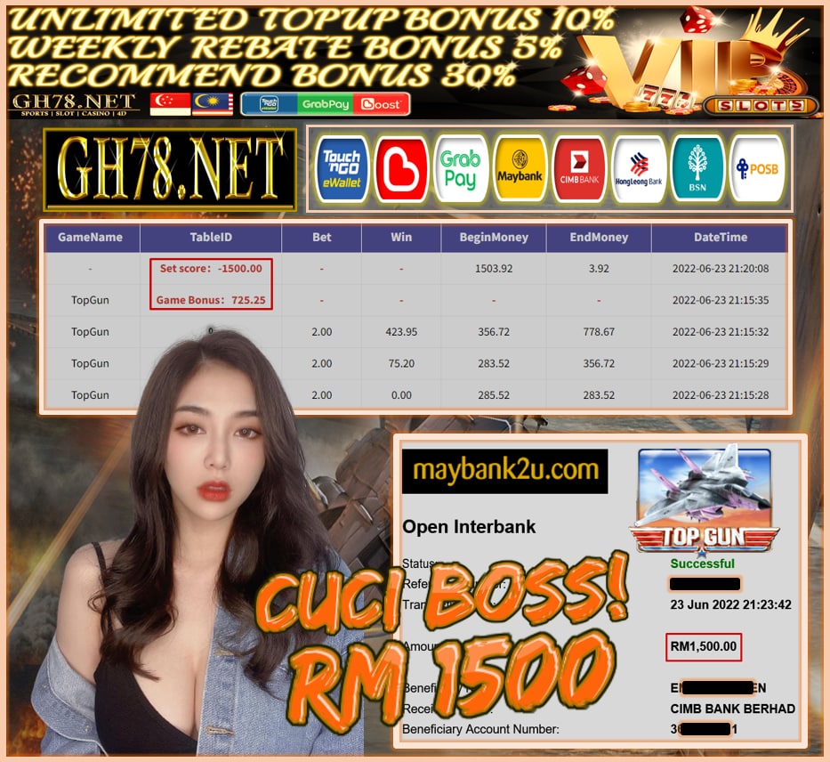 918KISS '' TOPGUN '' CUCI RM1,500 ♥