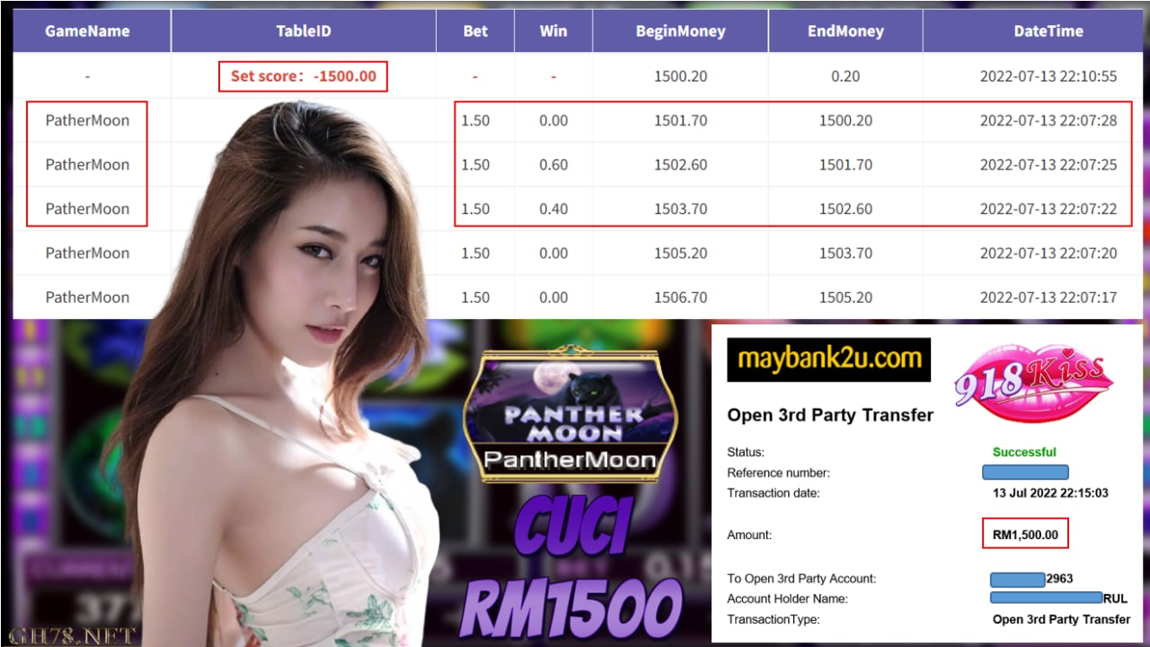 918KISS '' PANTHER MOON '' CUCI RM1,500♥