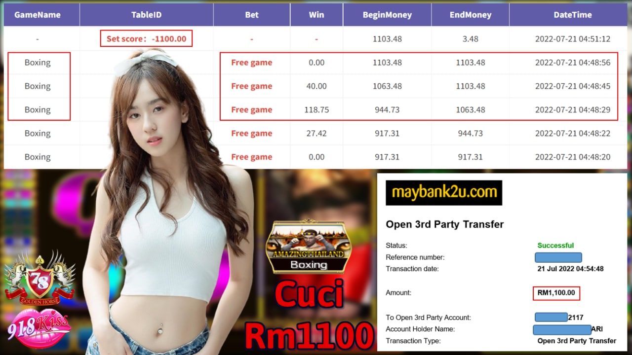 918KISS '' BOXING '' CUCI RM 1,100 ♥