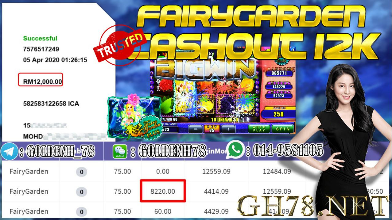 MEMBER MAIN 918KISS GAME FAIRYGARDEN MINTA OUT RM12000!!!