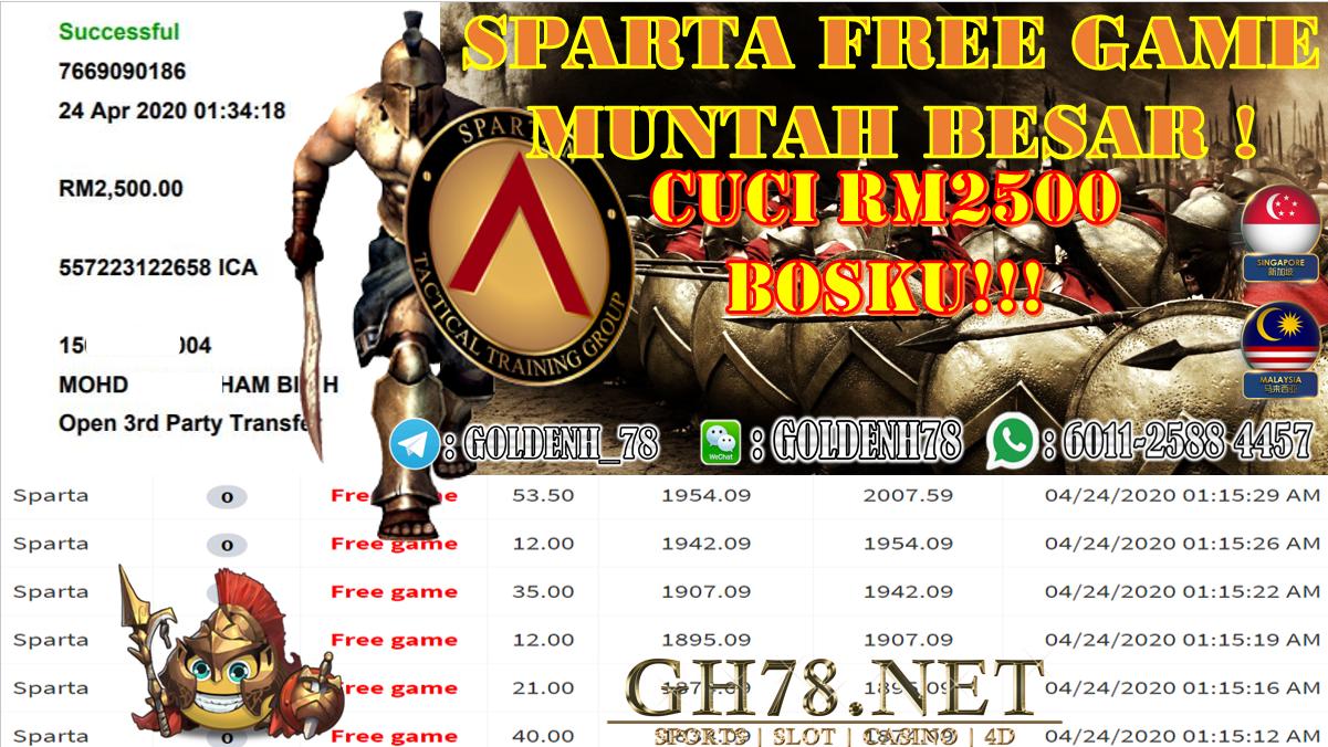 2020 NEW YEAR !!! MEMBER MAIN XE88, SPARTA , WITHDRAW RM2500 !!!