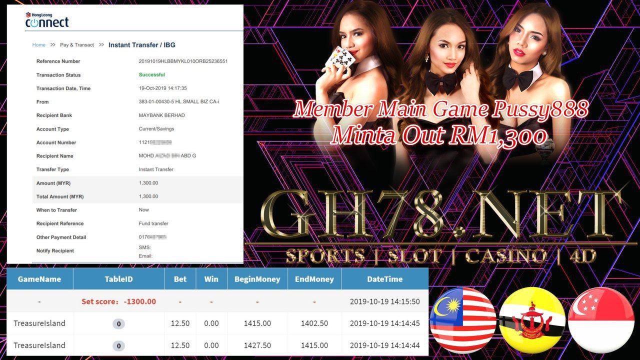 MEMBER MAIN PUSSY888 MINTA OUT RM1300!!! 