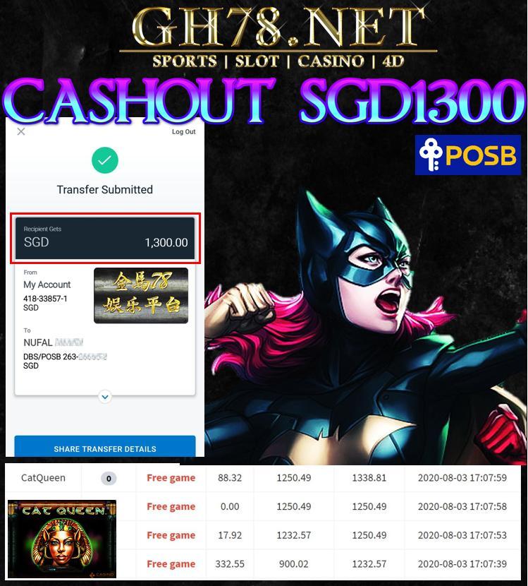 MEMBER PLAY PUSSY88 CASHOUT SGD1300
