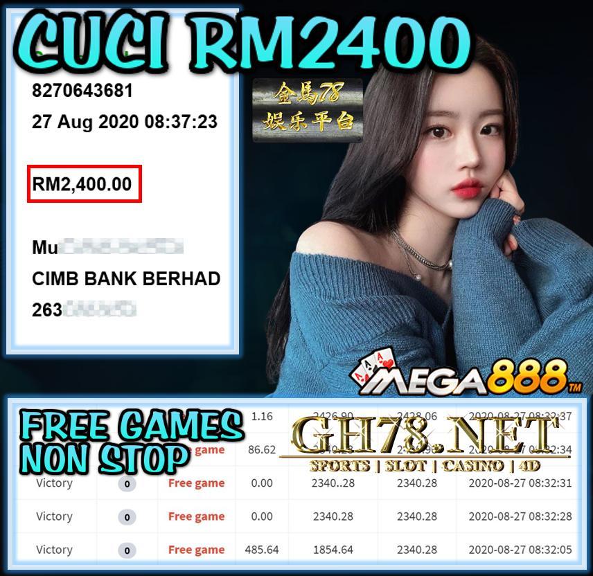 MEGA888 FT. VICTORY CUCI RM2400