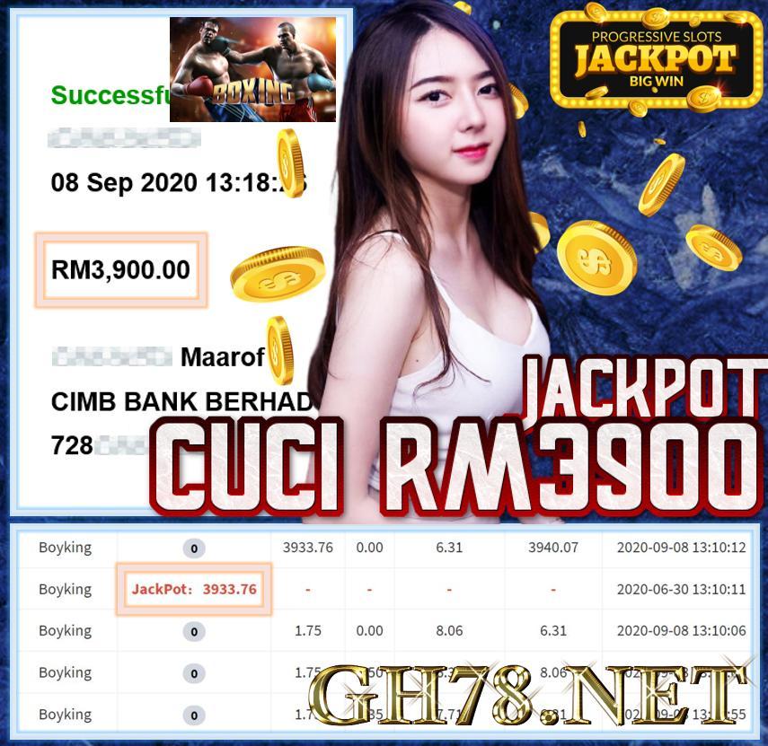 MEMBER MAIN DAPAT JACKPOT CUCI RM3900 !!!
