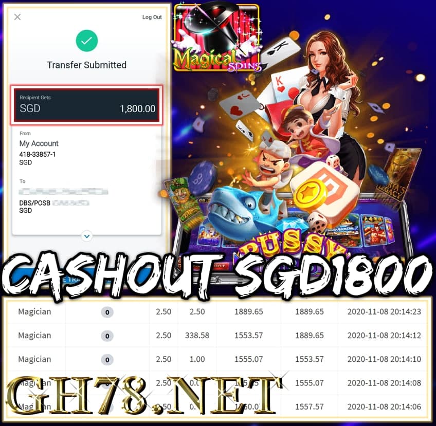MEMBER PLAY PUSSY888 CASHOUT SGD1800