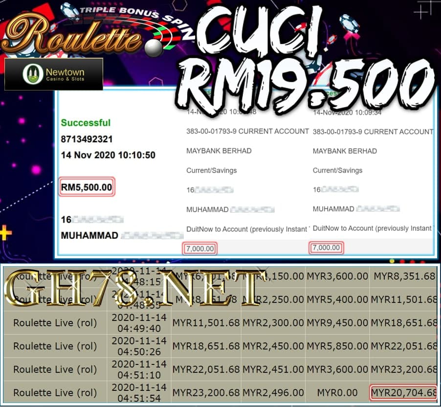 MEMBER MAIN LIVE ROULETEE CUCI RM19.500 !!! 