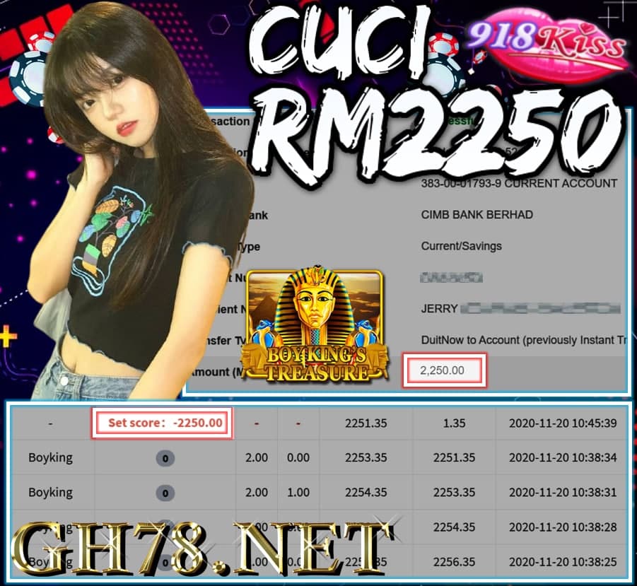 MEMBER MAIN 918KISS CUCI RM2250 !!!