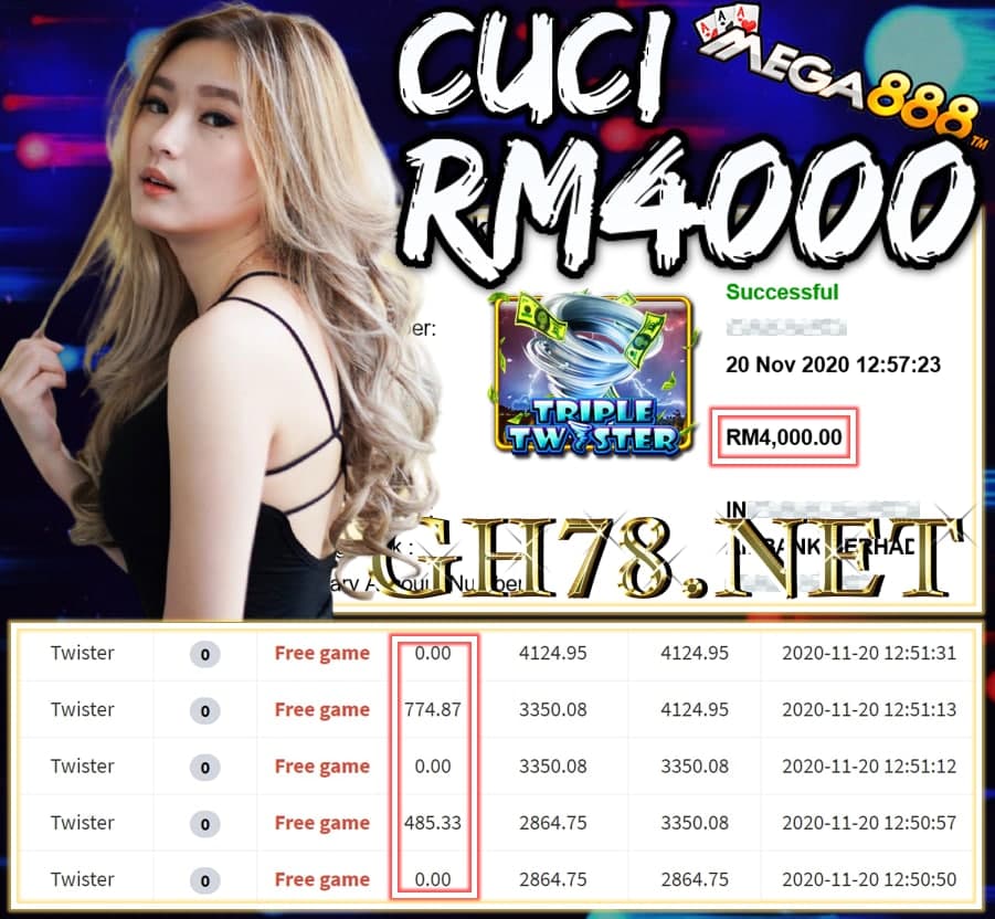 MEMBER MAIN MEGA888 CUCI RM4000 !!!
