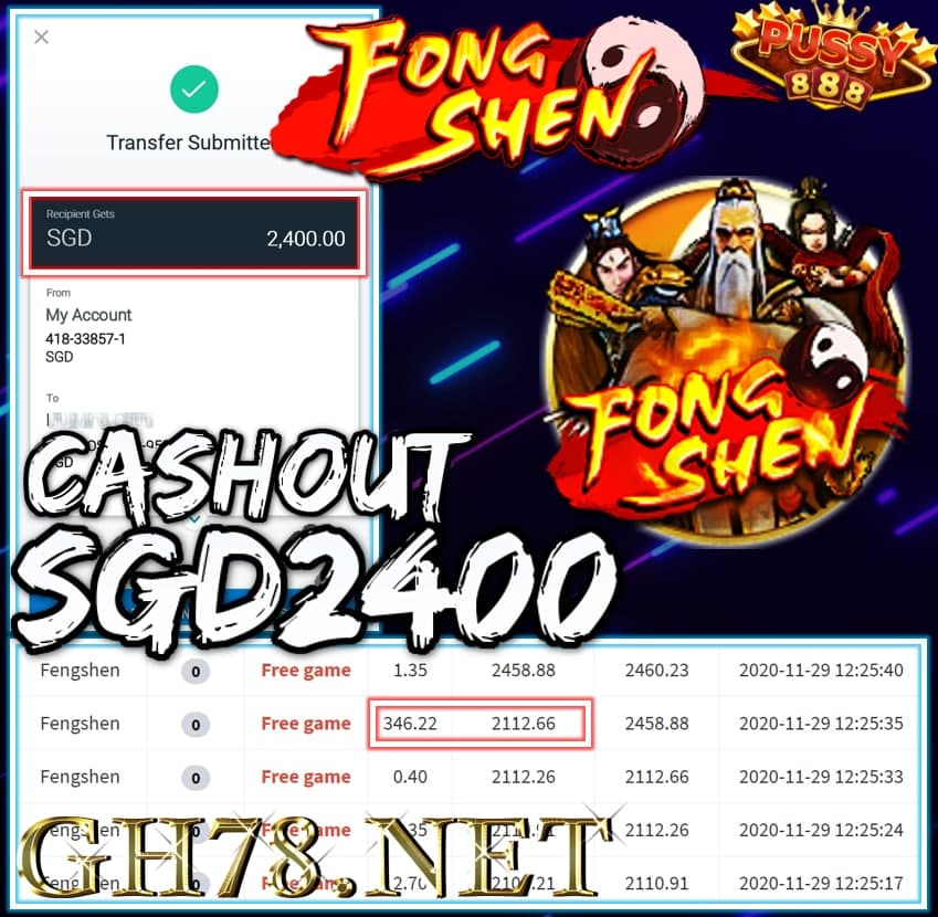 MEMBER PLAY PUSSY888 CASHOUT $2400