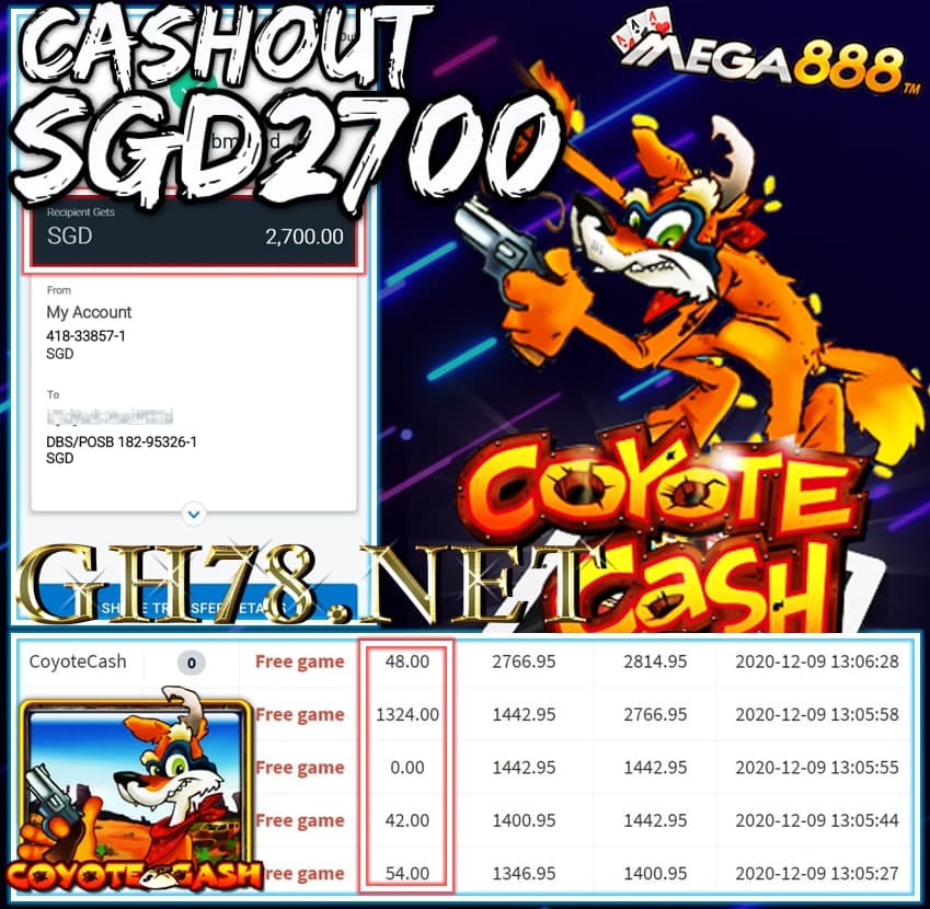 MEMBER PLAY PUSSY888 CASHOUT SGD2700 !!!