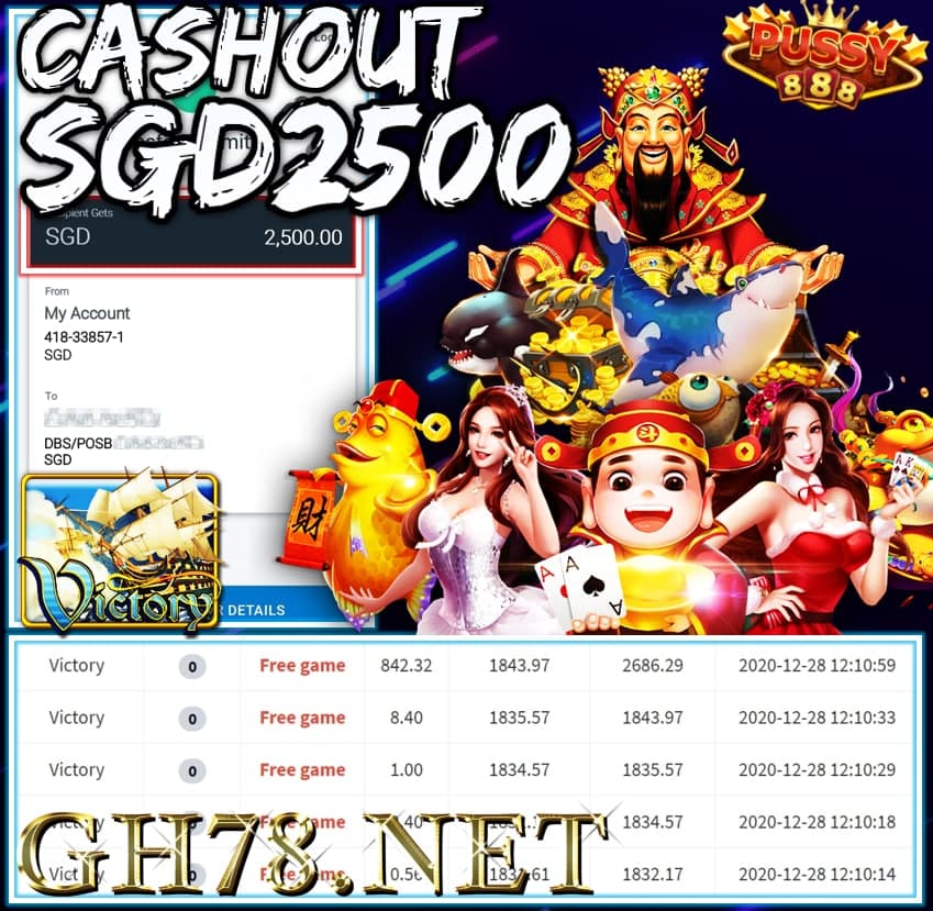 MEMBER PLAY PUSSY888 CASHOUT SGD2500 !!!