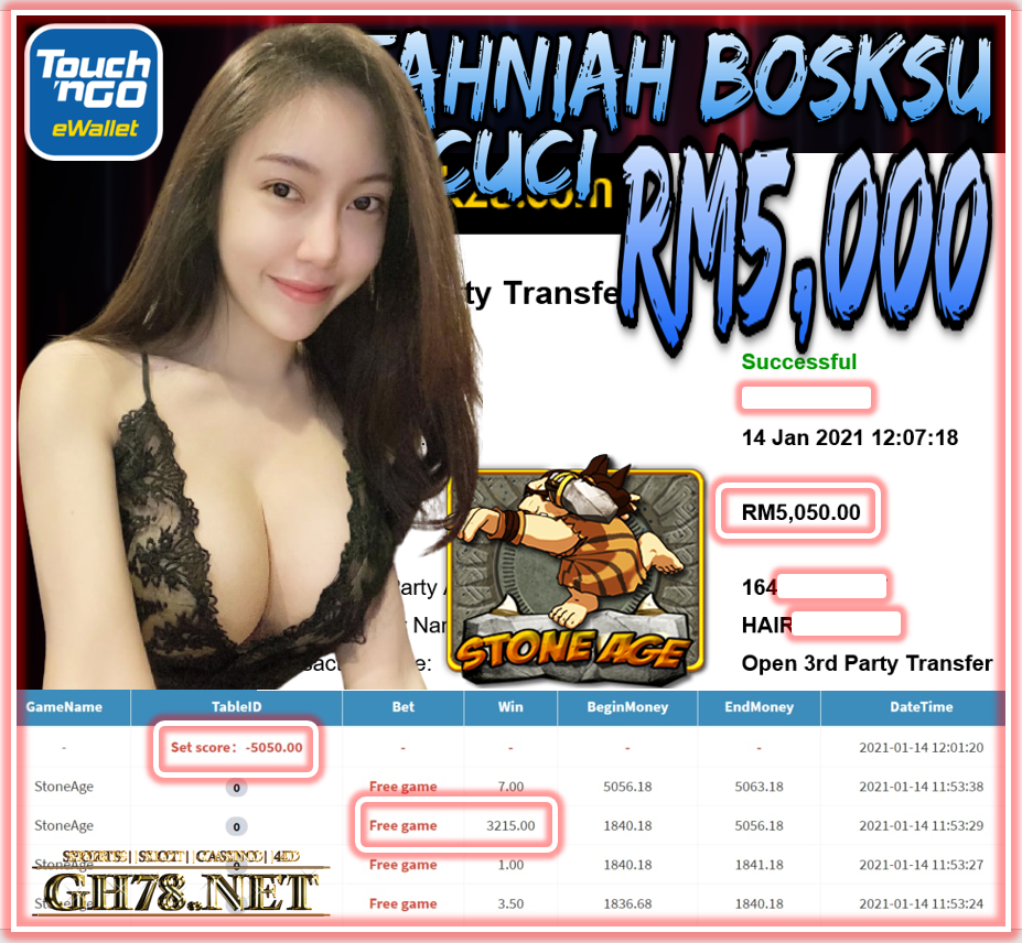 STONE AGE GAME CUCI BOSSKU RM5000