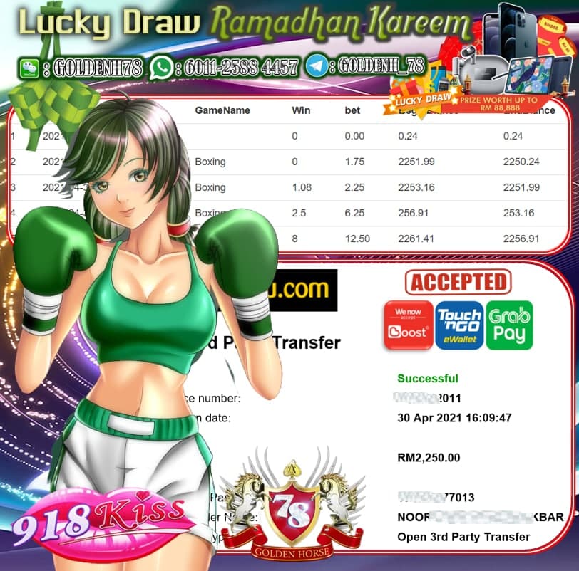 918KISS BOXING GAME CUCI RM2250