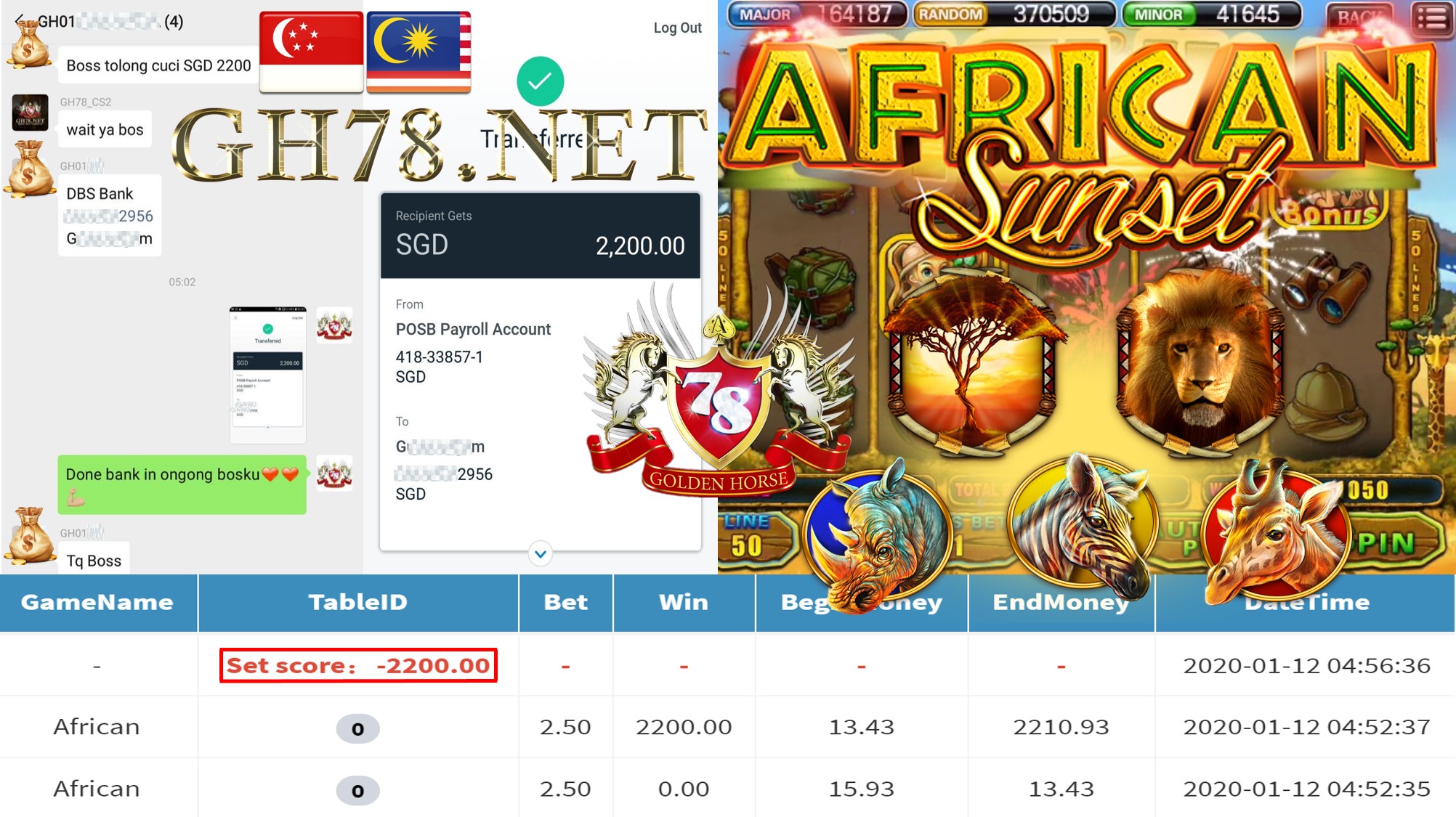 2020 NEW YEAR !!! MEMBER MAIN 918KISS FT.AFRICAN WITHDRAW $2200 !!!