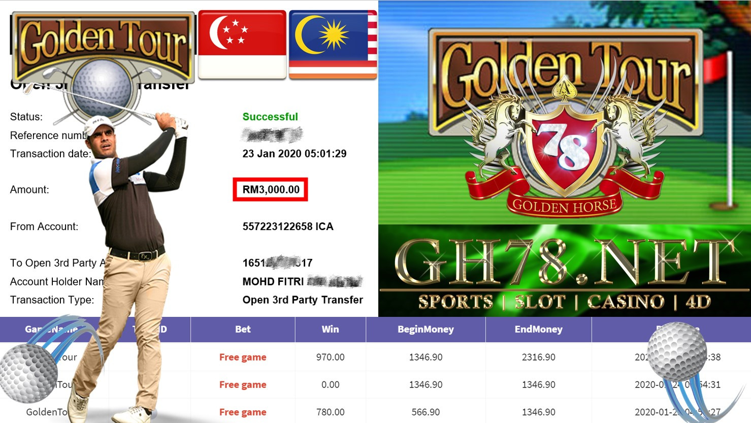2020 NEW YEAR !!! MEMBER MAIN 918KISS, GOLDEN TOUR ,WITHDRAW RM3000 !!!	